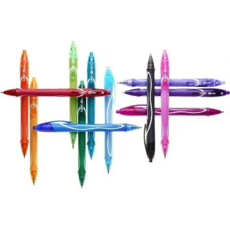 BIC Gel-ocity Quick Dry Bolígrafos de Gel Retráctil, Colores Surtidos, 12 unidades BIC Gel-ocity Quick Dry Bolígrafos de Gel Retráctil, Colores Surtidos, 12 unidades